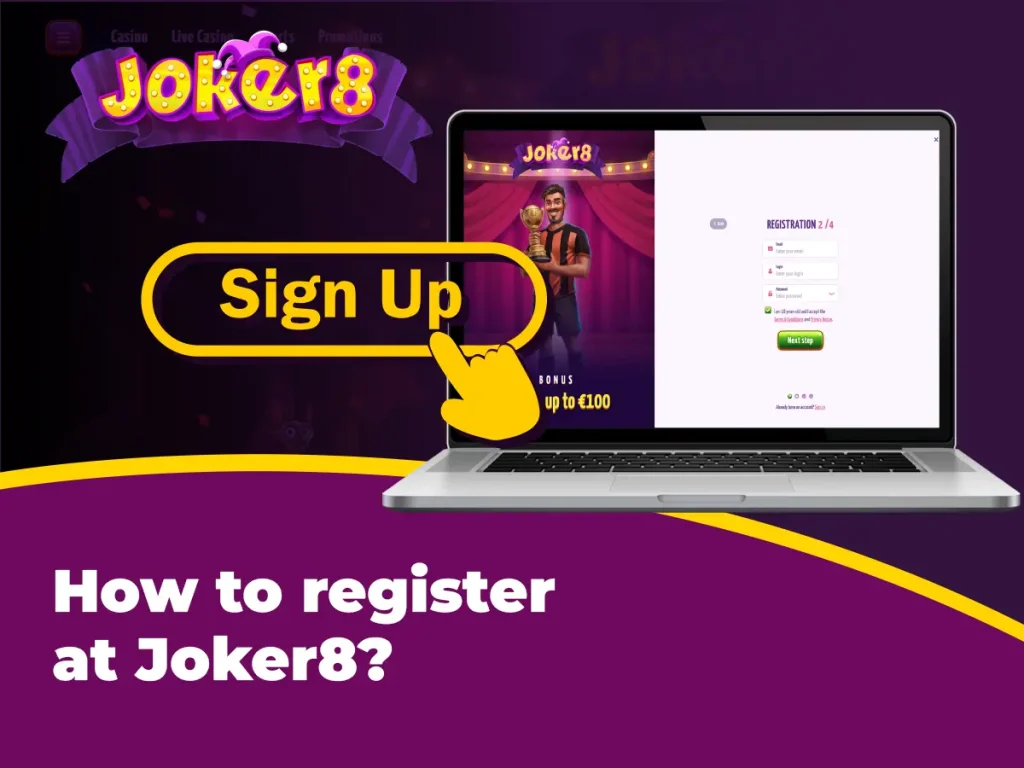 How to register at Joker8?